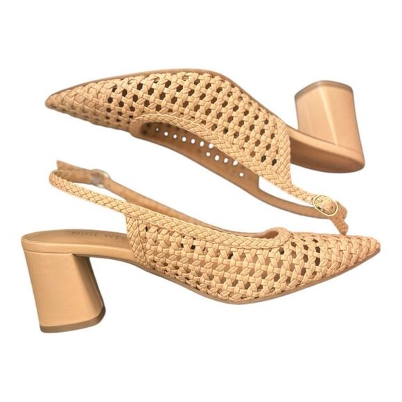 Nine West Woven Slingbacks Pumps Size 8 M Tan - Picture 5 of 9